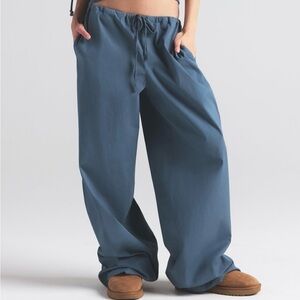 SKIMS Deep Blue Wide-Leg Joggers
